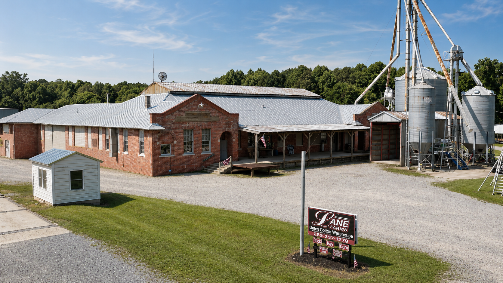 Lane Farm Supply and Gates Cotton Warehouse in Gates, North Carolina